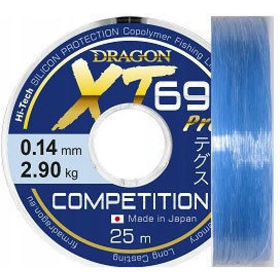 Леска Dragon XT69 Pro Competition 25м 0.08мм (голубая)