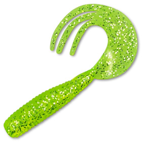 Твистер Dragon Dancer chartreuse silver glitter