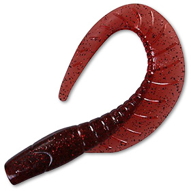 Твистер Dragon Maggot red black/red glitter