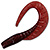 Твистер Dragon Maggot red black/red glitter