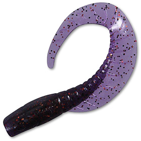 Твистер Dragon Maggot violet black/red glitter