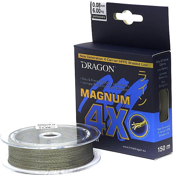 Леска Dragon Magnum 4X 150м 0.08мм (Gray)