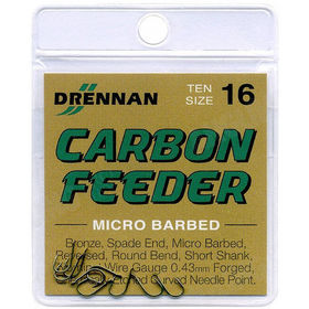 Крючок Drennan Carbon Feeder Micro Barbed #12 (упаковка - 10 шт)