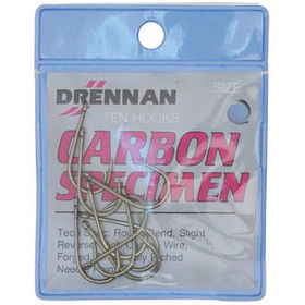 Крючок Drennan Carbon Specimen #2 упаковка - 10 шт)