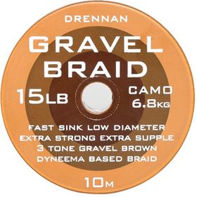 Поводковый материал DRENNAN GRAVEL Braid Hooklink - 10m, 8lb