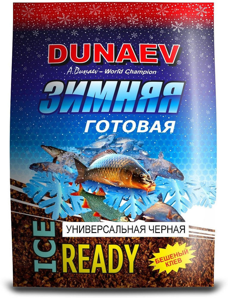 Прикормка Dunaev Ice-Ready (0.5кг) Универсальная Черная