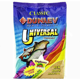Прикормка Dunaev Классика Универсальная Клубника 0.9кг