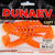 Силиконовая приманка Dunaev DS-Shad (10 см) 250 морковный, блестки черные (упак. 4 шт)