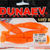 Силиконовая приманка Dunaev DS-Wibra (10 см) 250 морковный, блестки черные (упак. - 4 шт))