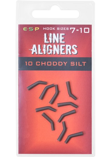 Трубка для крючка E-S-P Line Aligners № 7-10 - 10шт., Цвет: Choddy Silt