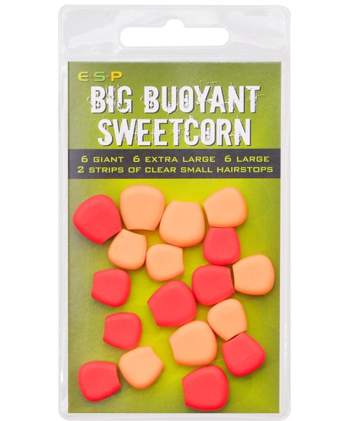 Плавающие приманки E-S-P Big Fluoro Buoyant Sweetcorn - Red/Orange - 18шт.