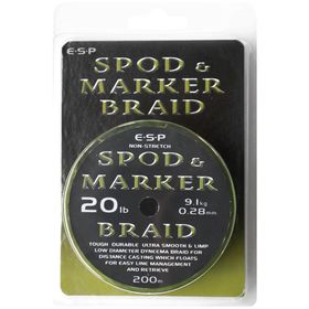 Леска плетеная E-S-P SPOD & MARKER Braid - 200m / 20lb