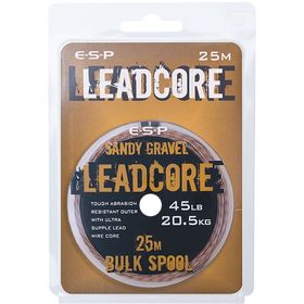Лидкор E-S-P Leadcore / 45lb / 25m, Цвет: Sandy gravel