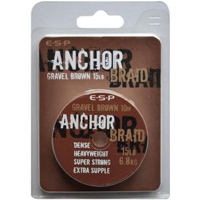 Поводковый материал E-S-P ANCHOR BRAID - Gravel Brown / 10m, 15lb