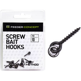 Крепления для бойлов/приманок FC Flat Method Screw Bait Hooks (упаковка - 10шт)