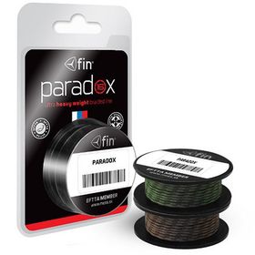 Лидкор без сердечника FIN  PARADOX 16X / 10m - 60lb, Цвет: Weedy green
