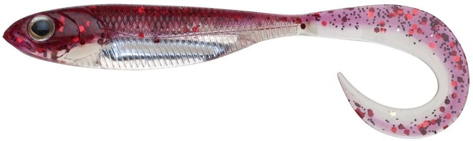 Мягкие приманки Fish Arrow Flash J Grub SW 4.5 (11.4см) 124 Red/Silver (упаковка - 5шт)