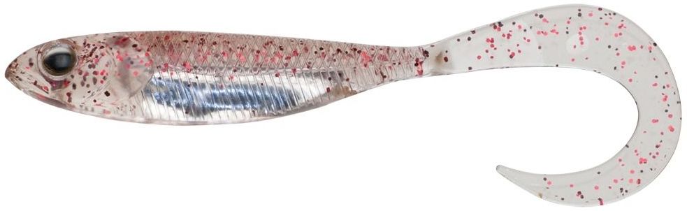 Мягкие приманки Fish Arrow Flash J Grub SW 4.5 (11.4см) 125 Clear Red Lame/Silver (упаковка - 5шт)