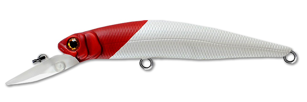 Воблер Fishycat Libyca 75DSP (5,2г) X01 (белый/красный)