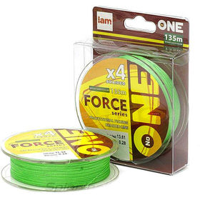 Леска плетеная Force X4 Bright Green 135м 0.08мм (зеленая)