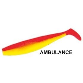 Мягкая приманка Rage Pro Shad Firetails 5.5/14cm - Ambulance (Red Chartreuse tail)