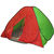 Палатка-автомат SAT-7331 красно-зеленый с дном (210/210/120)