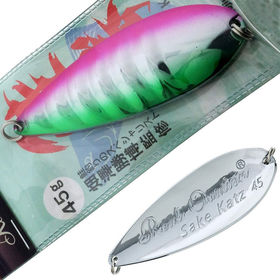 Блесна Fujiwara Sake-Katz (45г) Green Pink