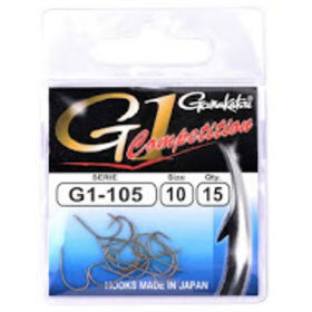 Крючок Gamakatsu G1-105 №10 (15 штук)