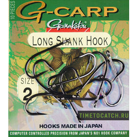 Крючок Gamakatsu Hook G-Carp Long Shank №02
