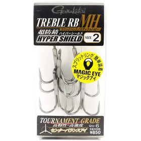 Крючок Gamakatsu Treble RB-MH №2/0 (упаковка - 6шт)