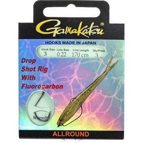 Крючок с поводком Gamakatsu Booklet Bream COM 1100B 03-0.22мм/170см (3шт)