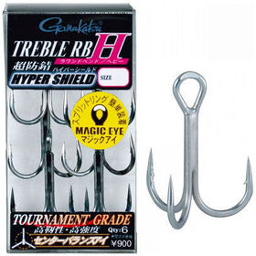 Тройник Gamakatsu Treble RB-H Hyper Shield №1 (упаковка - 6шт)