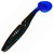 Силиконовая приманка Gambler EZ Vibez 3.75 (9.5 см) Black Blue Tail