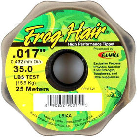 Леска Frog Hair High Perfomance Tippet 25м 0.330мм