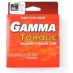 Плетеная леска Gamma TORQUE 130м 0.06мм (green)