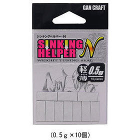 Груз-наклейка для воблера Gan Craft Sinking Helper N (0.5г) 01-White (упаковка - 10шт)