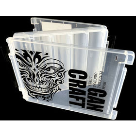 Коробка для снастей Gan Craft Face Logo Reversible Box (205x145x40мм) Clear