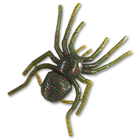 Приманка Gan Craft Big Spider Micro (5 см) (упаковка - 6 шт) 07 Green Pumpkin/Blue Red Flakes