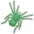 Приманка Gan Craft Big Spider Micro (5 см) (упаковка - 6 шт) 23 Chartreuse