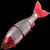 Воблер Gan Craft Jointed Claw Ratchet 144F (34г) SW03-Magma Konoshiro