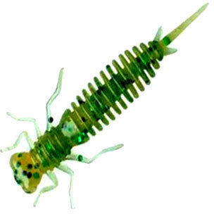 Мягкая приманка Garry Angler Larva Икра 2 (5см) тёмно-зелёный с блестками