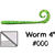 Приманка Gary Yamamoto Worm 4 (10см) 000 (упаковка - 10шт)
