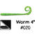 Приманка Gary Yamamoto Worm 4 (10см) 020 (упаковка - 10шт)