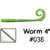 Приманка Gary Yamamoto Worm 4 (10см) 038 (упаковка - 10шт)
