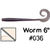 Приманка Gary Yamamoto Worm 6 (15.2см) 036 (упаковка - 10шт)