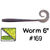 Приманка Gary Yamamoto Worm 6 (15.2см) 169 (упаковка - 10шт)