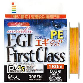 Леска плетеная Gosen EGI 1st Class #0.8 150м 0.148мм (цветная)