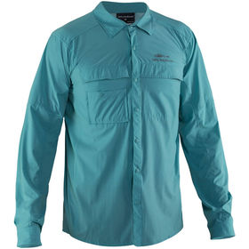 Рубашка Grundens Hooksetter Long Sleeve Shirt Dusty Turquiose р.3XL