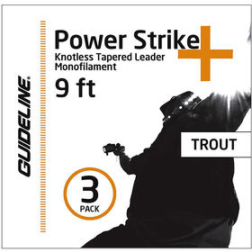 Подлесок Guideline Power Strike+ Trout Leader 3-Pack 9ft, 3X, 7,3lb, 3.3kg