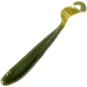 Мягкая приманка Hacker Proper Tail (8см) Olive Sparkles (упаковка - 4шт)